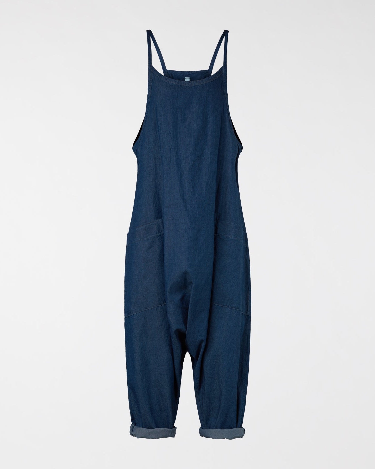 WIDE DUNGAREES IN LIGHTWEIGHT DENIM