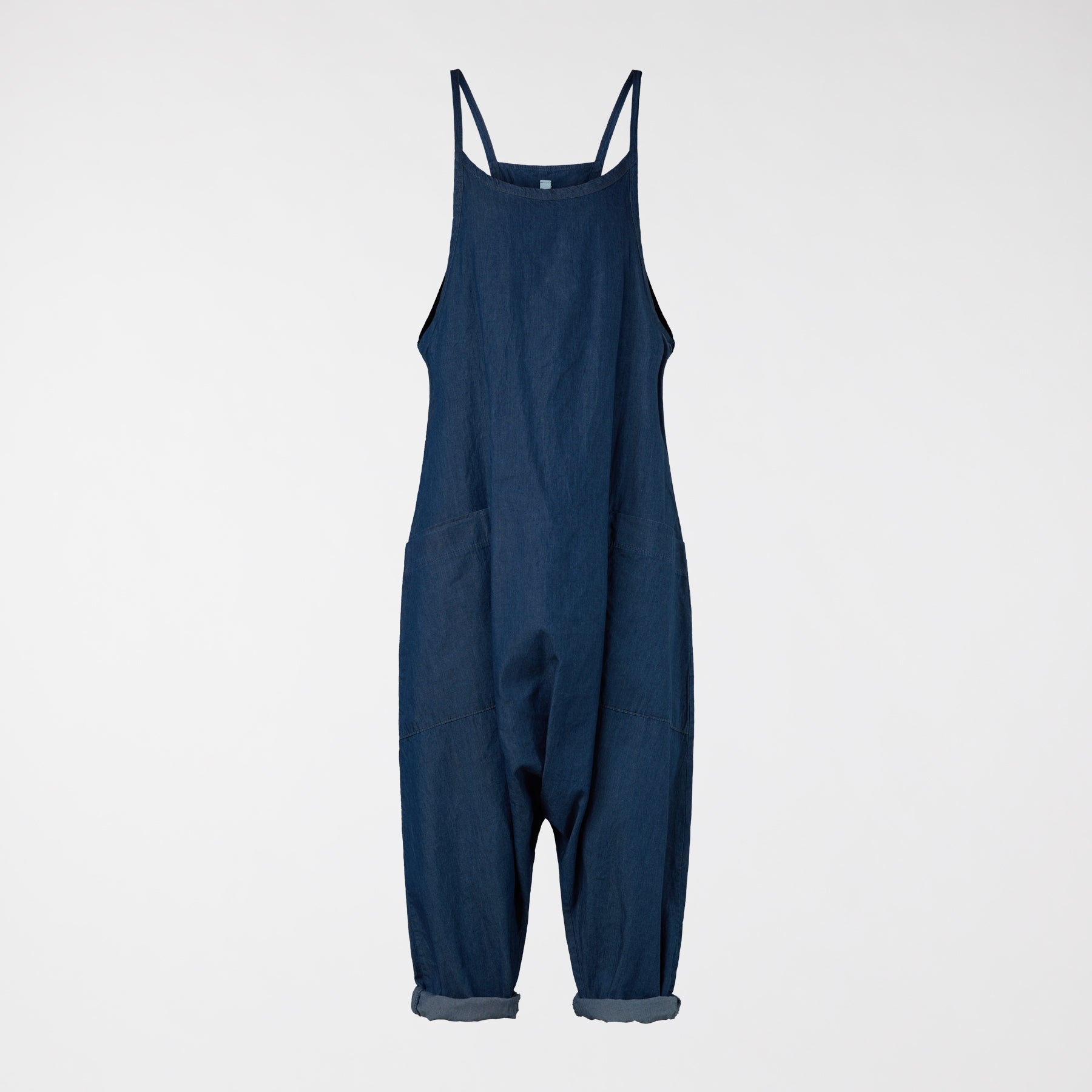 WIDE DUNGAREES IN LIGHTWEIGHT DENIM
