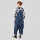 WIDE DUNGAREES IN LIGHTWEIGHT DENIM