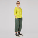 RAW CUT T-SHIRT WITH V NECKLINE