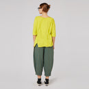RAW CUT T-SHIRT WITH V NECKLINE