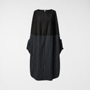 VESTIDO DE 2 TELAS SOBREAJUSTADO