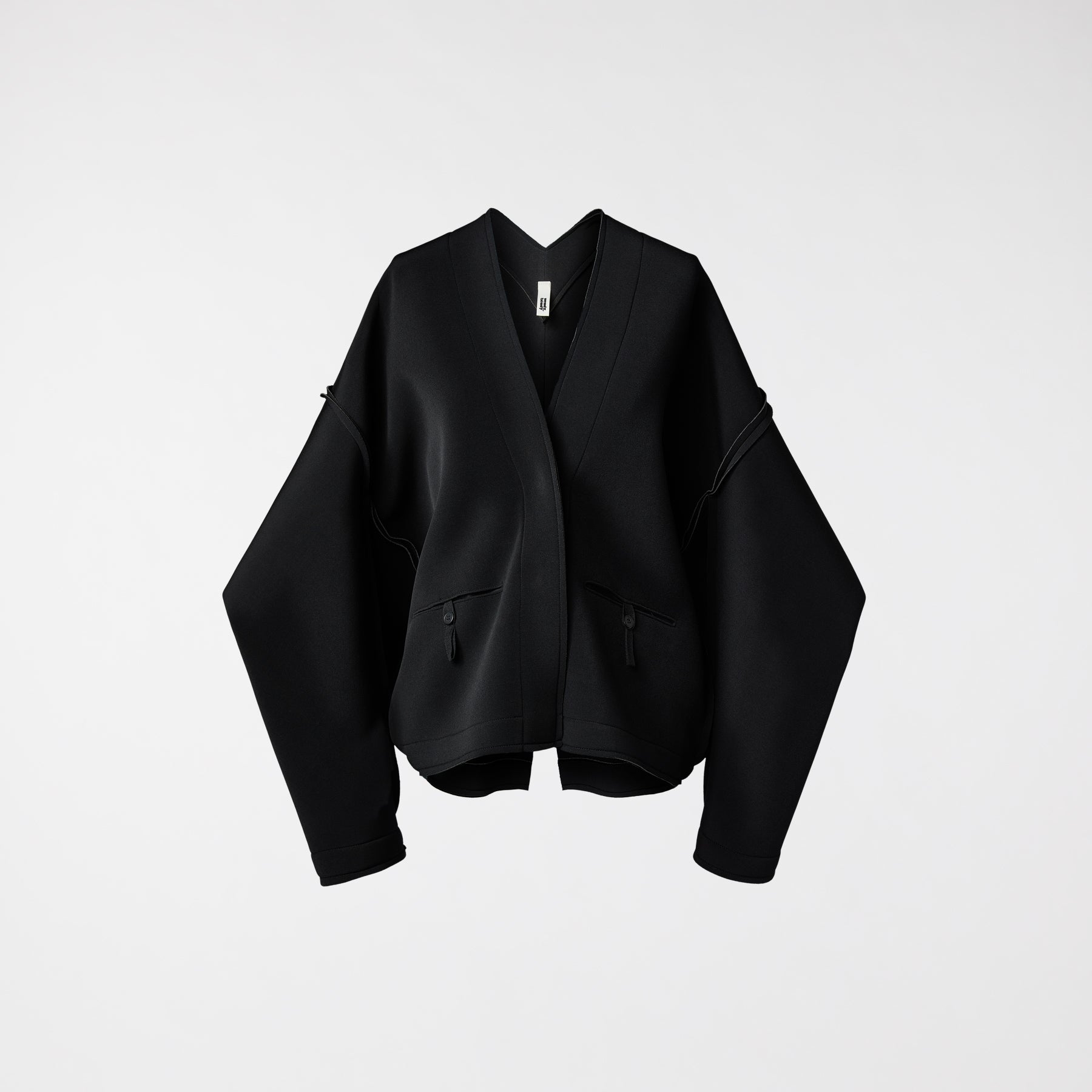 CROPPED JACKET IN NEOPRENE