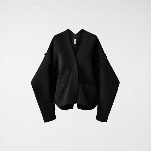 CROPPED JACKET IN NEOPRENE