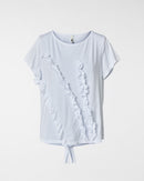T-SHIRT WITH ROUCHES