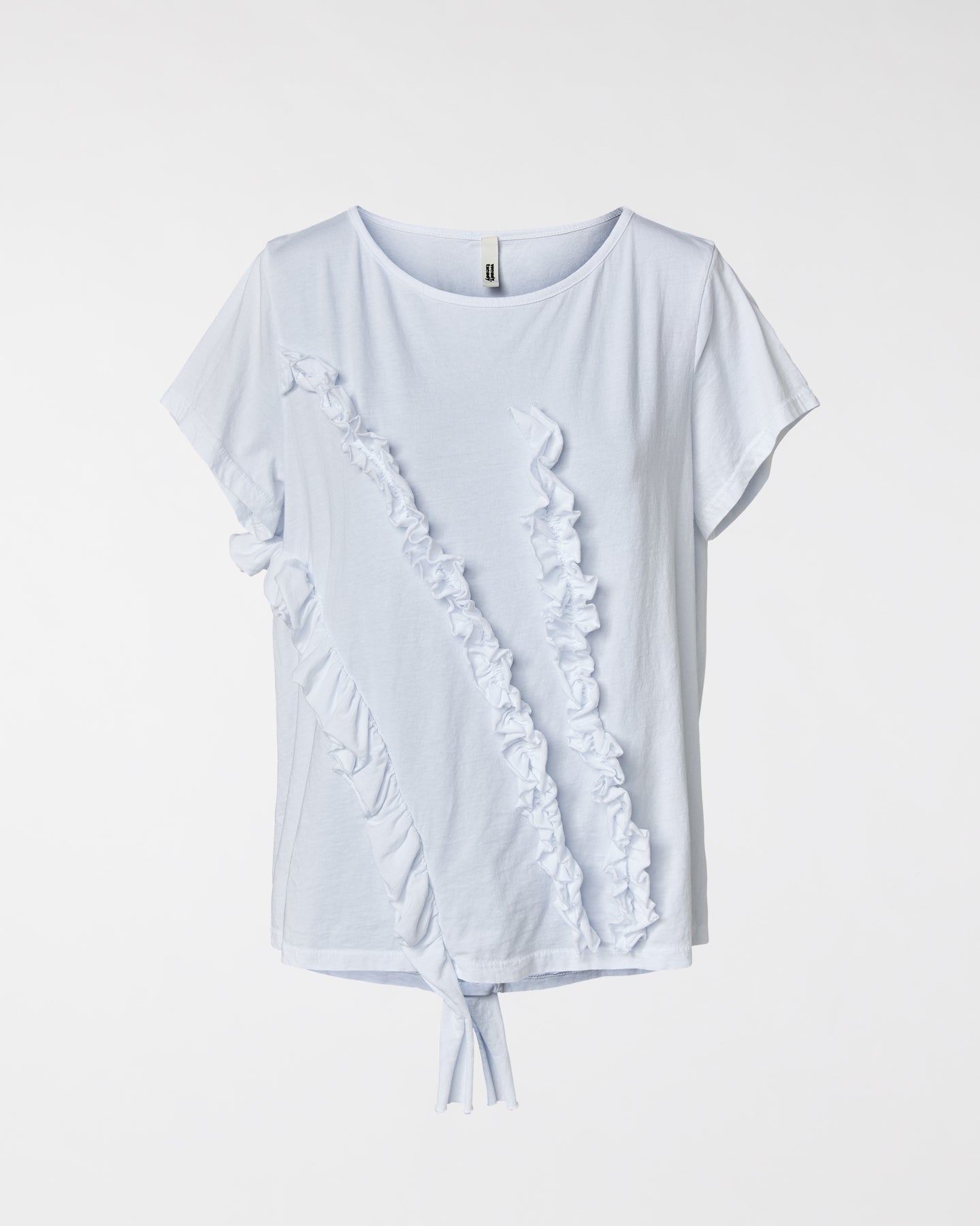 T-SHIRT WITH ROUCHES