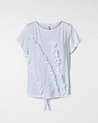 T-SHIRT WITH ROUCHES