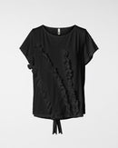 T-SHIRT WITH ROUCHES