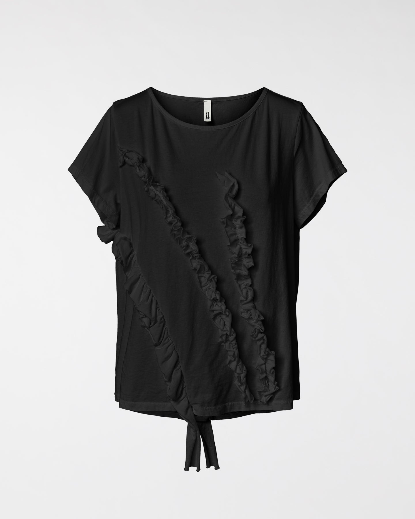 T-SHIRT WITH ROUCHES