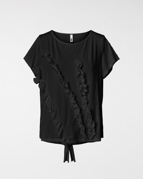 T-SHIRT WITH ROUCHES