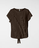 T-SHIRT WITH ROUCHES