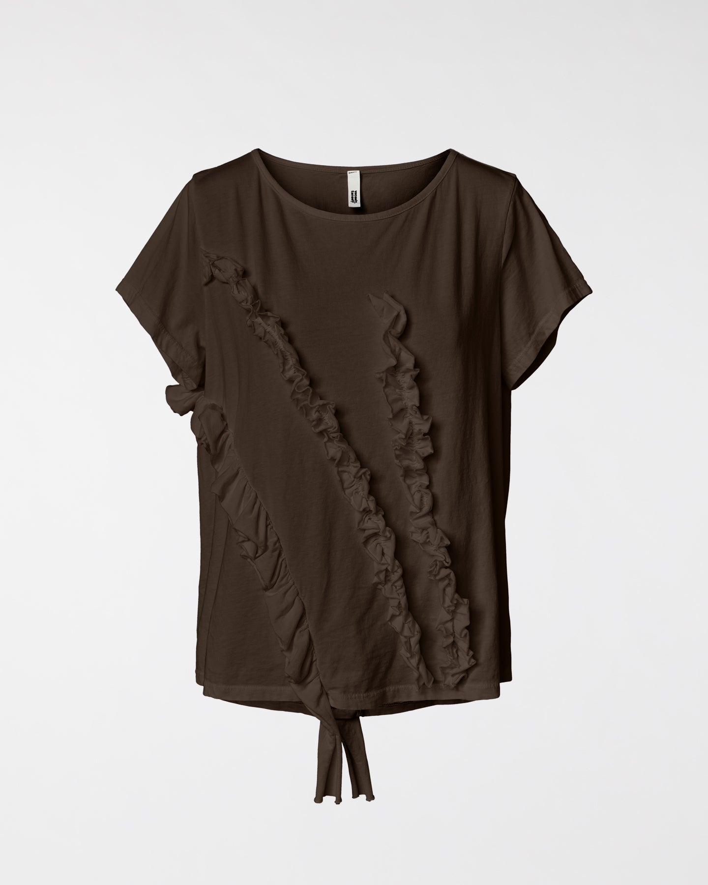 T-SHIRT WITH ROUCHES