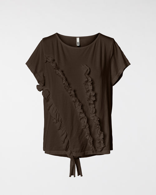 T-SHIRT WITH ROUCHES