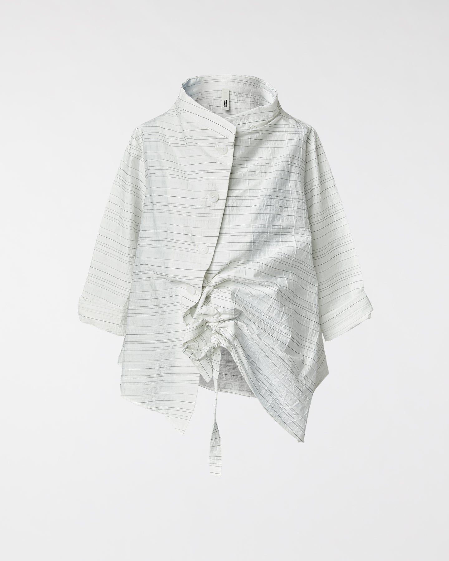 HEMD/JACKE AUS GESTREIFTEM STOFF