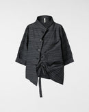 HEMD/JACKE AUS GESTREIFTEM STOFF