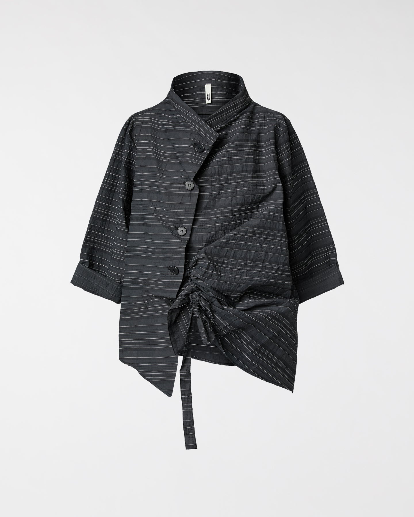 HEMD/JACKE AUS GESTREIFTEM STOFF