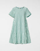 SEERSUCKER GINGHAM DRESS