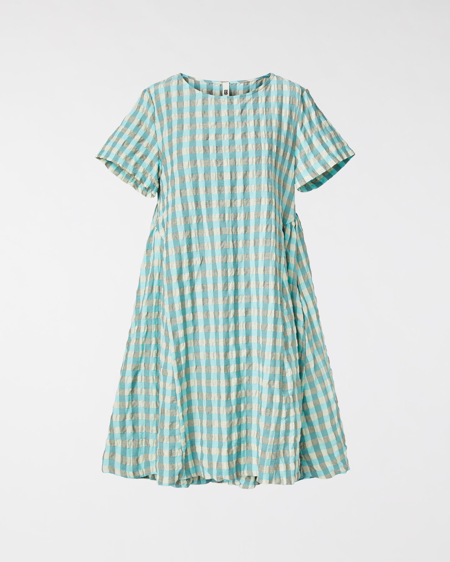 SEERSUCKER GINGHAM DRESS