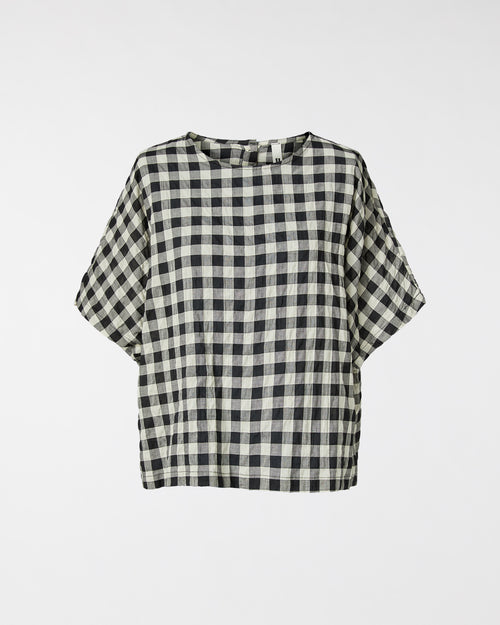 KARIERTE BLUSE AUS BAUMWOLLE