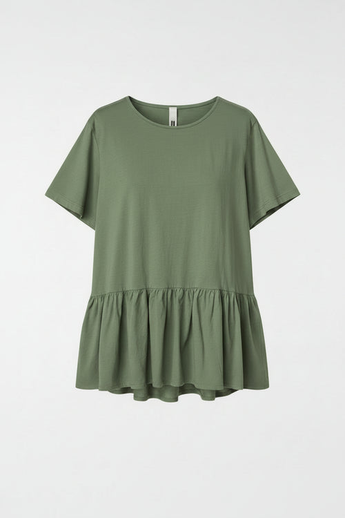 T-SHIRT WITH RUFFLE