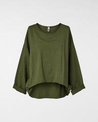 BLUZA Z PRZODEM Z ZAKŁADKAMI
