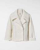 MANTEAU EN NÉOPRÈNE À DOUBLE BOUTONNAGE