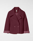 MANTEAU EN NÉOPRÈNE À DOUBLE BOUTONNAGE