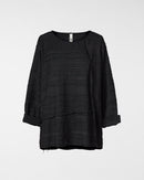 BLUSE MIT WELLENSTRUKTUR