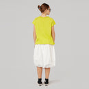 T-SHIRT WITH PLEATS DETAILS