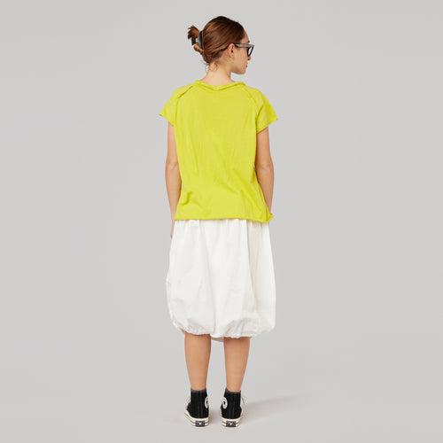 T-SHIRT WITH PLEATS DETAILS