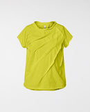 T-SHIRT WITH PLEATS DETAILS