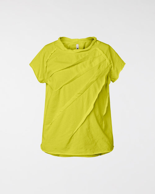 T-SHIRT WITH PLEATS DETAILS
