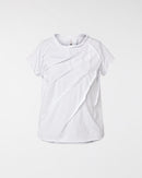 T-SHIRT WITH PLEATS DETAILS