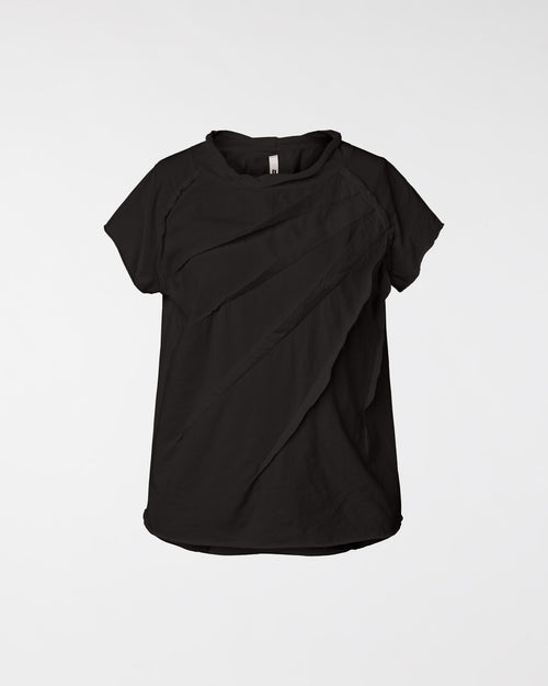 T-SHIRT WITH PLEATS DETAILS