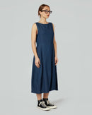 VESTIDO SLIM FIT EN TEJIDO DE ALGODÓN DENIM