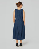 VESTIDO SLIM FIT EN TEJIDO DE ALGODÓN DENIM