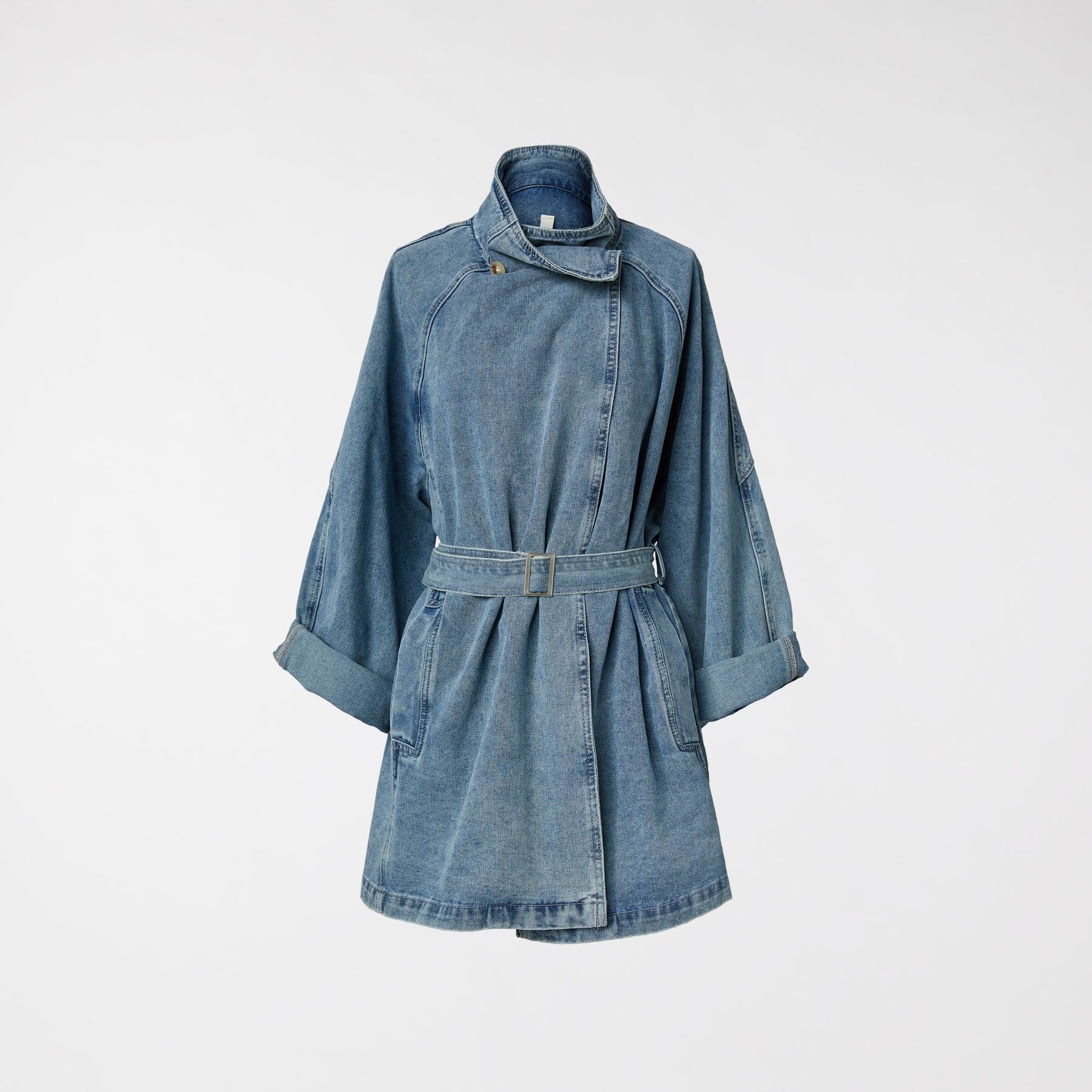 DENIM JACKET WITH BELT