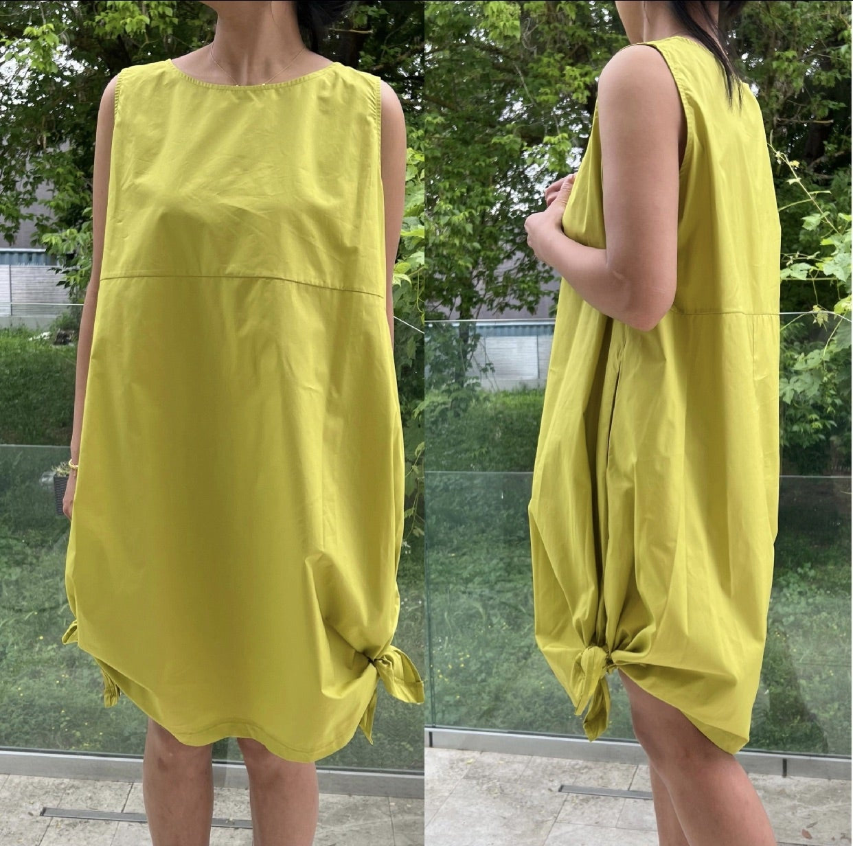 DRESS WITH SIDE KNOTS