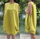 DRESS WITH SIDE KNOTS