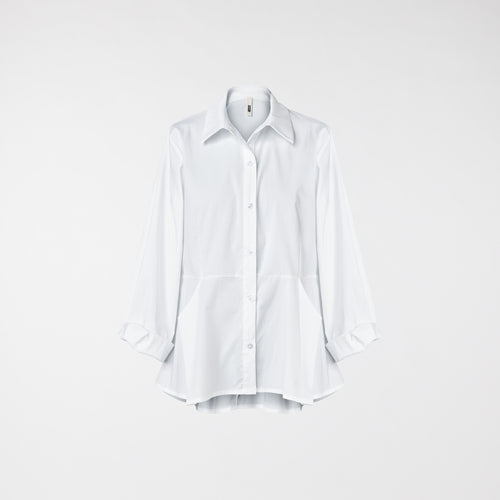 CAMICIA A QUADRETTI CON PIEGHE