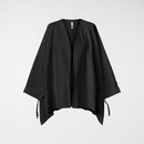 CHAQUETA KIMONO CON COULISSE NEGRA