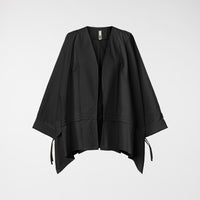 CHAQUETA KIMONO CON COULISSE NEGRA