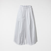 PANTALON EN POPELINE DE COTON AVEC PLIS