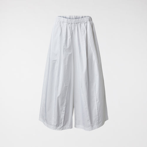 PANTALONI IN POPELINE DI COTONE CON PINCES