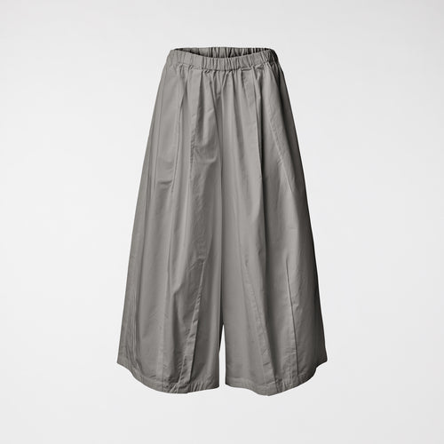 PANTALONI IN POPELINE DI COTONE CON PINCES