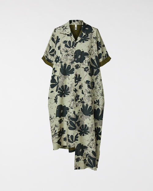 FLORAL ASYMMETRIC SHIRT
