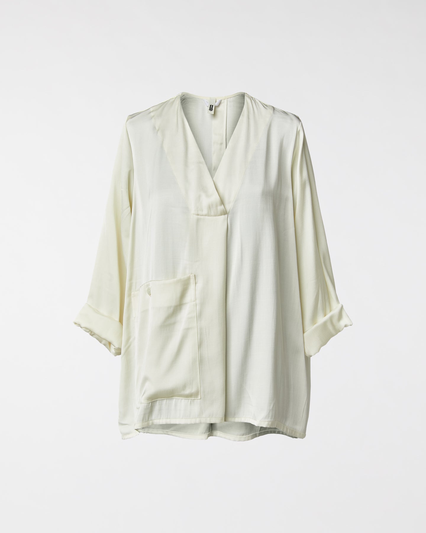BLOUSE EN SATIN MÉLANGÉ DE VISCOSE