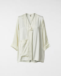 BLOUSE EN SATIN MÉLANGÉ DE VISCOSE