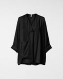 BLOUSE EN SATIN MÉLANGÉ DE VISCOSE