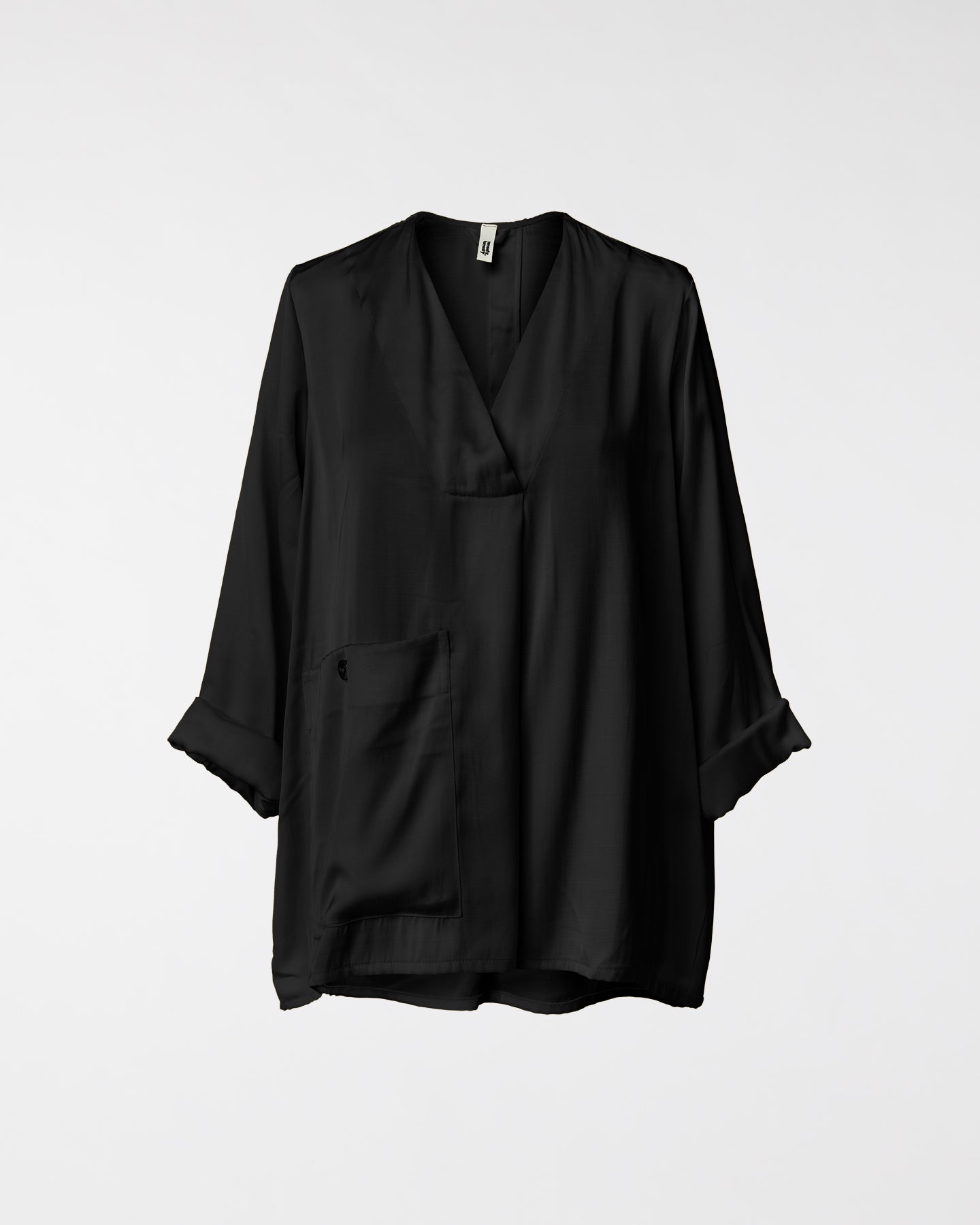 BLOUSE EN SATIN MÉLANGÉ DE VISCOSE